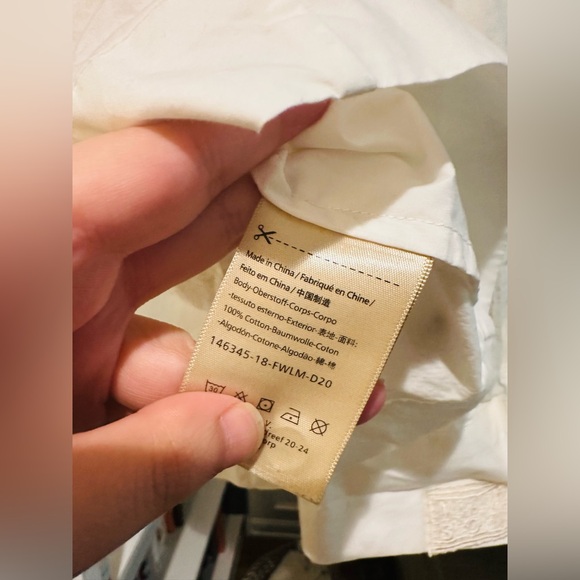 Scotch & Soda Maison Scotch 100% cotton tie blouse button down. Size M. - Picture 12 of 12